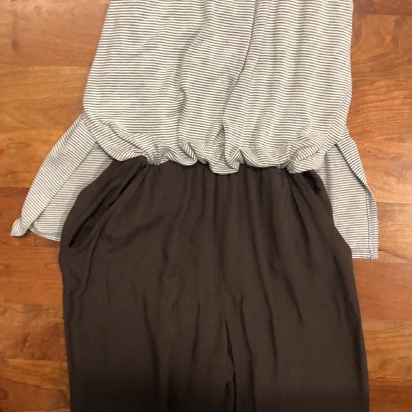 Size Small Elevenses dark brown/tan jumpsuit - Picture 5 of 7